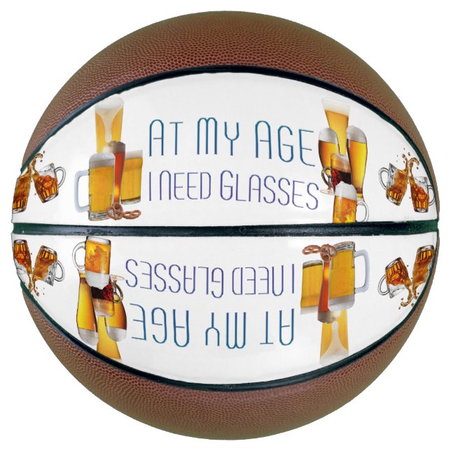 Balón De Baloncesto Gafas de pilsner de gafas de cerveza de SlipperyJo (Anverso)