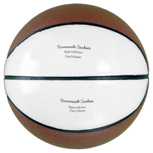 Balón De Baloncesto Galletas caseras añade tu nombre de texto personal
