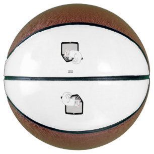 Balón De Baloncesto Gato blanco durmiendo en baloncesto portátil