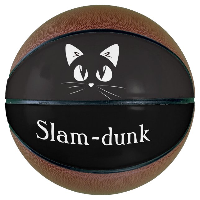 Balón De Baloncesto Gato negro (Anverso)