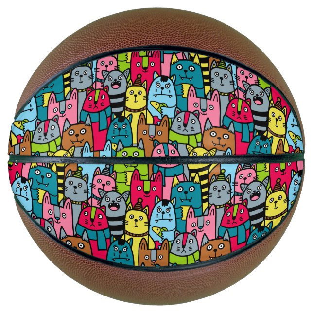 Balón De Baloncesto Gatos y gatos (Anverso)