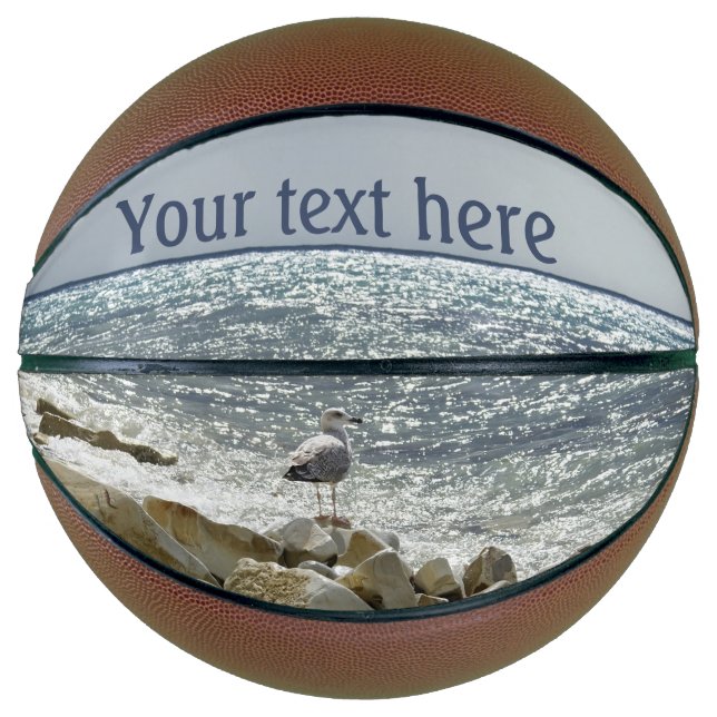 Balón De Baloncesto Gaviota y mar (Anverso)