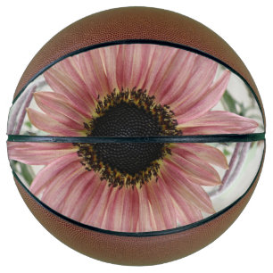 Balón De Baloncesto Girasol rosa pálido