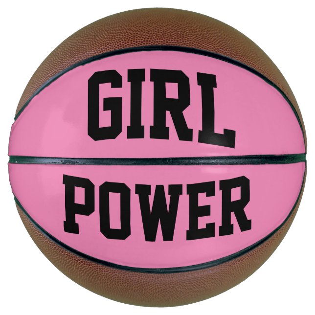 Balón De Baloncesto GIRL POWER PINK GIRLS Basketball (Anverso)