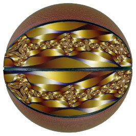 Balón De Baloncesto Goldenes Design auf Basketball