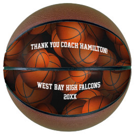 Balón De Baloncesto gracias entrenador de baloncesto conmemorativo