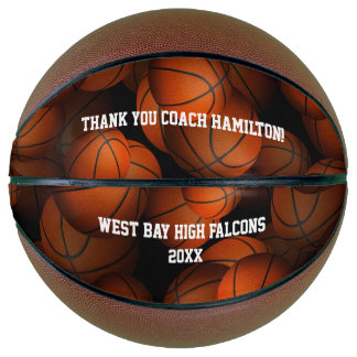 Balón De Baloncesto gracias entrenador de baloncesto conmemorativo