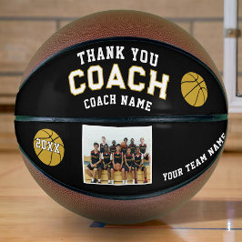 Balón De Baloncesto Gracias equipo entrenador Photo Basketball