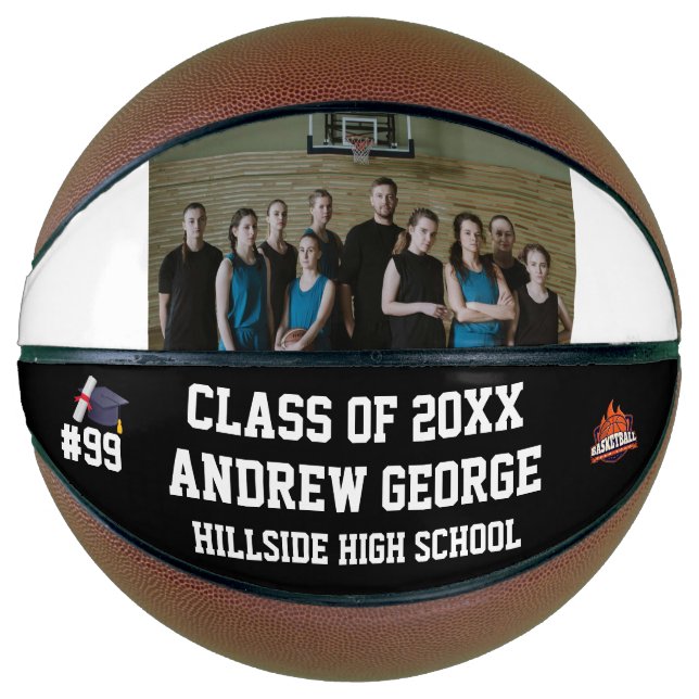 Balón De Baloncesto Graduation Graduate Grad Senior Night Class Of  (Anverso)