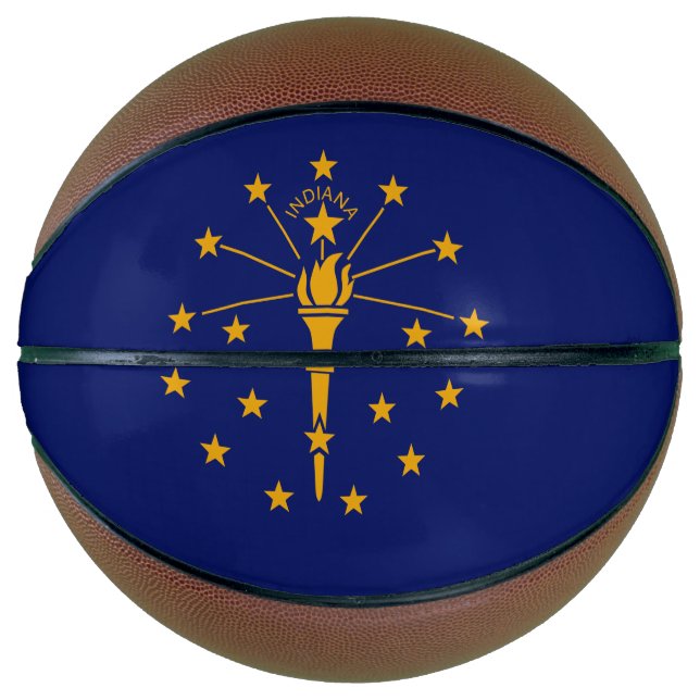Balón De Baloncesto Gráfico dinámico de la bandera del estado de India (Anverso)
