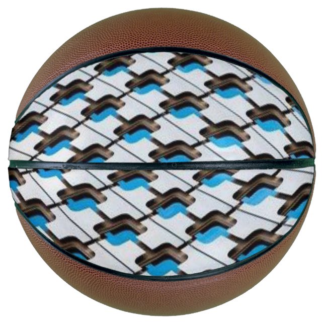 Balón De Baloncesto Gris azul de baloncesto (Anverso)