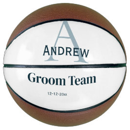 Balón De Baloncesto groomsmen de equipo simple y personalizado en mono