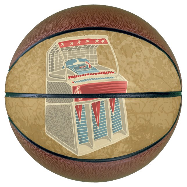 Balón De Baloncesto Grunge Jukebox (Anverso)