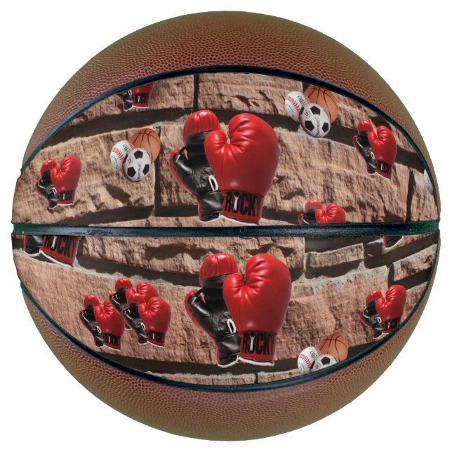 Balón De Baloncesto Guantes de boxeo de baloncesto (Anverso)