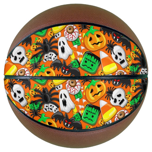 Balón De Baloncesto Halloween Spooky Candies Fiesta (Anverso)