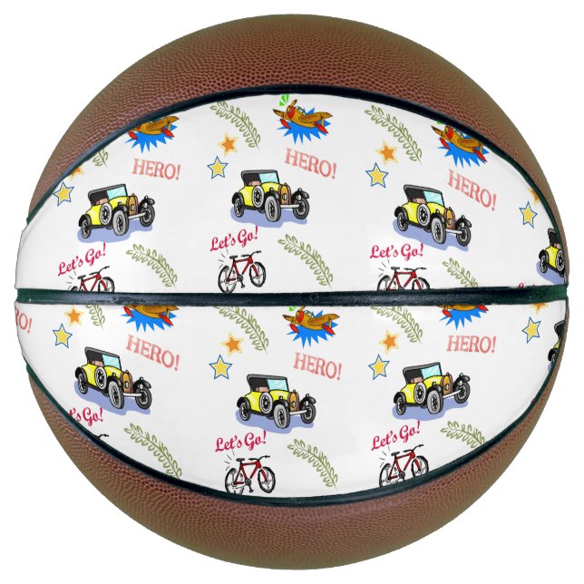 Balón De Baloncesto Héroe de baloncesto para coches de bicicleta (Anverso)