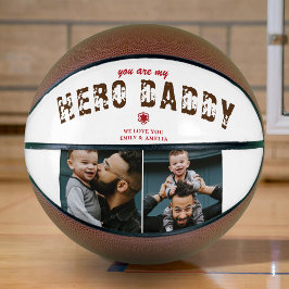 Balón De Baloncesto Héroe Papá Día del Padre 2 Fotocolage