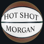 Balón De Baloncesto Hot Shot personalizado<br><div class="desc">Baloncesto de tiro caliente personalizado con tu nombre.</div>
