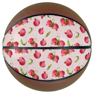 Balón De Baloncesto Ilustración botánica de granada dibujada a mano