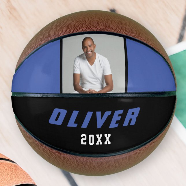 Balón De Baloncesto Imagen de texto con nombre personalizado azul mode (Subido por el creador)