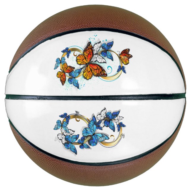 Balón De Baloncesto Infinity of Monarch Butterflies (Anverso)