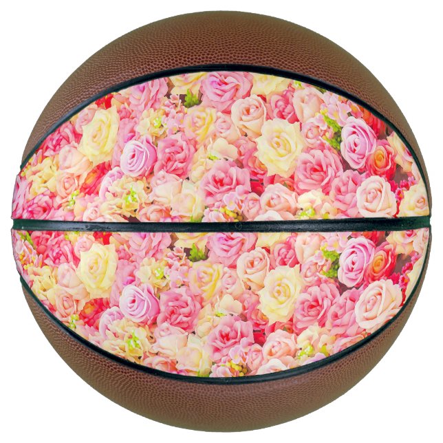 Balón De Baloncesto Jardín de rosas (Anverso)