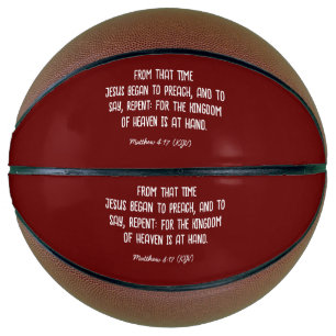 Balón De Baloncesto JESÚS Comenzó A Predicar: Arreglo - Navidades Mode