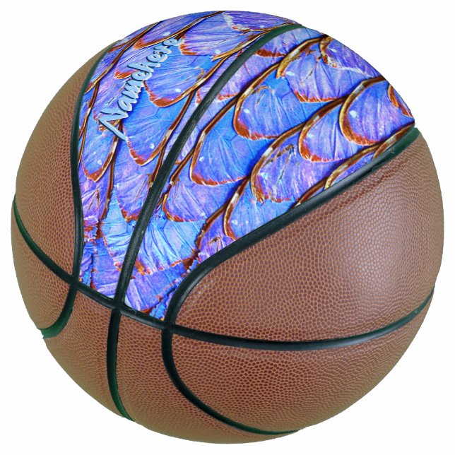 Balón De Baloncesto ¡Juega como un Chica! Alas de mariposa personaliza (Angular)