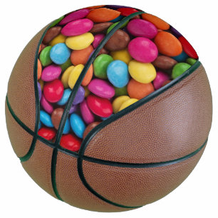 Balón De Baloncesto kawaii dulces lindos colores arcoiris dulce dulce