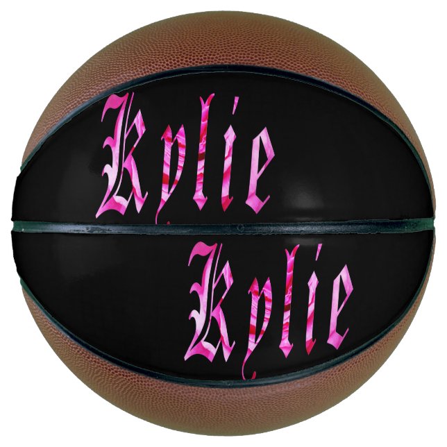 Balón De Baloncesto Kylie, Nombre, Logo, Regulación Tamaño Baloncesto (Anverso)