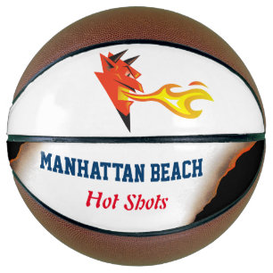 Balón De Baloncesto La flama de la cabeza del diablo enfurecida lanzan