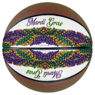 Balón De Baloncesto La imagen icónica de SlipperyJoe con tema de Mardi