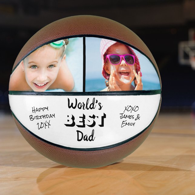Balón De Baloncesto La mejor foto de papá del mundo (Subido por el creador)