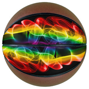 Balón De Baloncesto La pluma de energía de arcoíris de SlipperyJoe atr