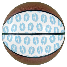 Balón De Baloncesto Labios Azules, Patrón De Labios, Lápiz De Labios A