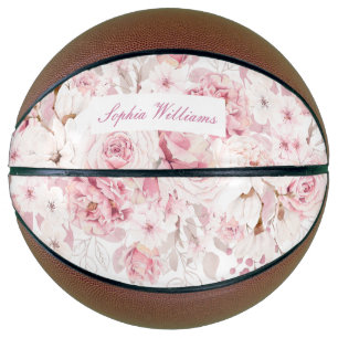 Balón De Baloncesto Las mujeres Chicas regalan flores de Bonito rosa R