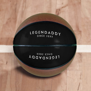 Balón De Baloncesto Legendaddy para Papás Legendarios diseño minimalis