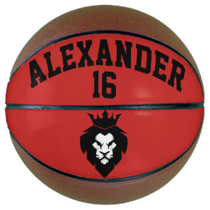 Balón De Baloncesto León negro con corona