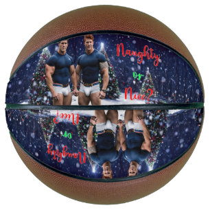 Balón De Baloncesto Los árboles de Navidad brillantes de SlipperyJoe d