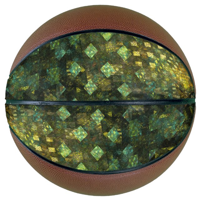 Balón De Baloncesto Luces en la ciudad Resumen arte (Anverso)