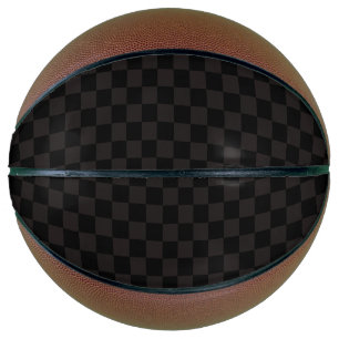 Balón De Baloncesto Lujo Marrón/Negro A Cuadros