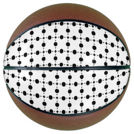 Balón De Baloncesto Lunares Negros, Patrón de Lunares, Lunares, Puntea