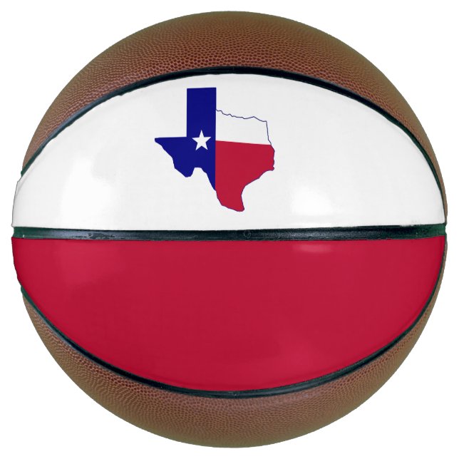 Balón De Baloncesto Mapa de bandera de Texas (Anverso)