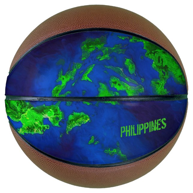 Balón De Baloncesto Mapa de Filipinas (Anverso)