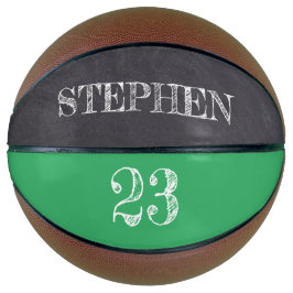 Balón De Baloncesto Marca Green Personalizada Número de nombre Número 