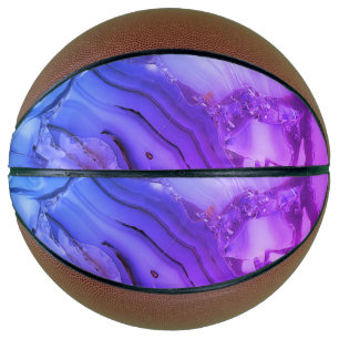 Balón De Baloncesto Mármol púrpura exótico