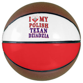 Balón De Baloncesto Me encanta mi texano polaco Dziadzia