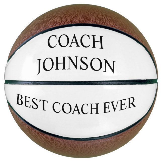 Balón De Baloncesto Mejor Entrenador Personalizado De Baloncesto (Anverso)