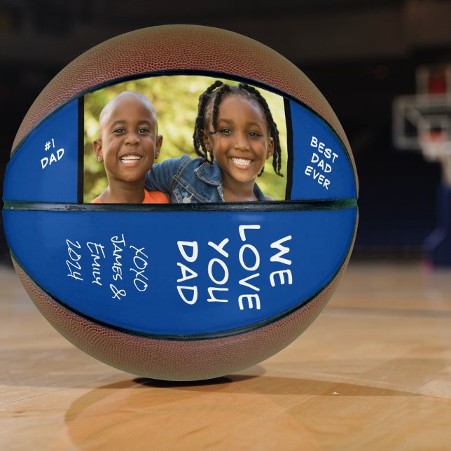 Balón De Baloncesto Mejor foto azul de papá (Subido por el creador)