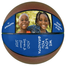 Balón De Baloncesto Mejor foto azul del abuelo nunca